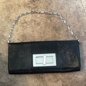 Black clutch from Banana Republic